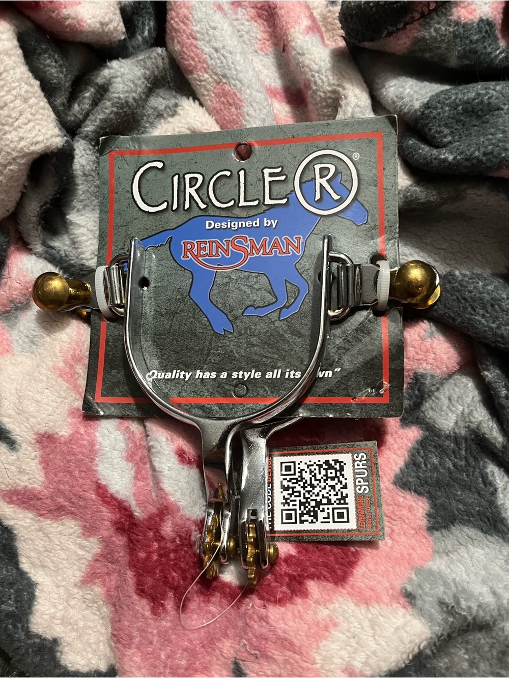 Circle R ReinSMAN Ladies Western Spurs - Silver & Gold Accents